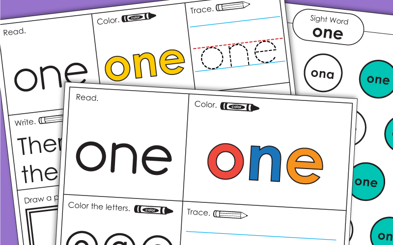 Sight Word: one