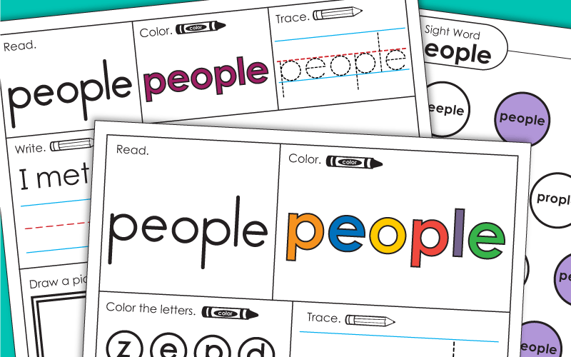 Sight Word: people Sight Word: people