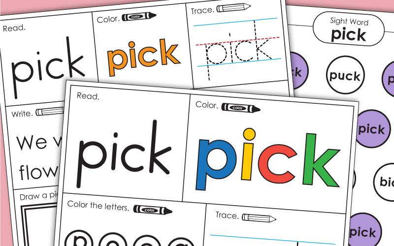 Sight Word: pick