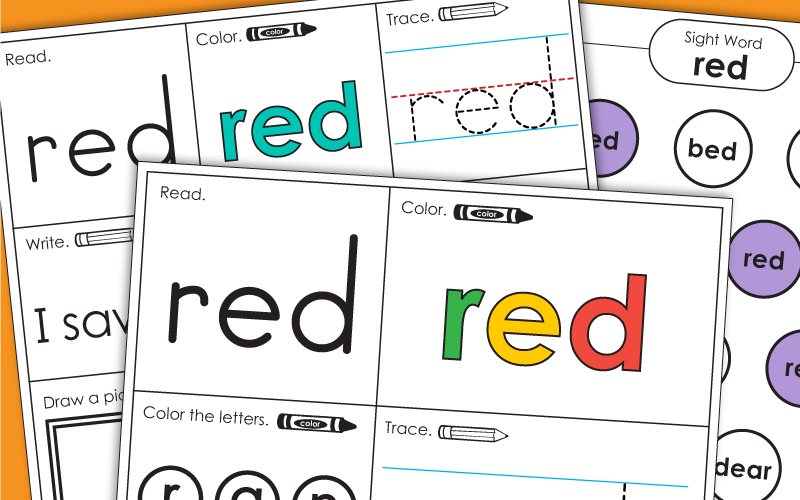 Sight Word: red