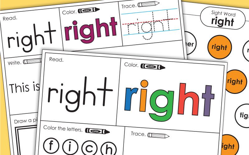 Sight Word: right