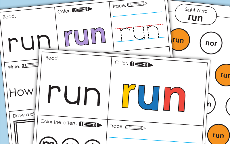 Sight Word: run