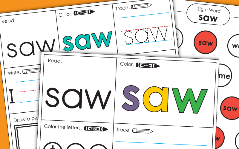 Sight Word: saw