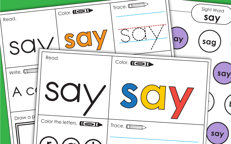 Sight Word: say