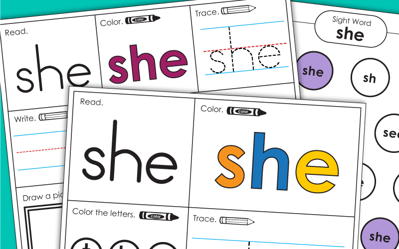 Sight Word: she