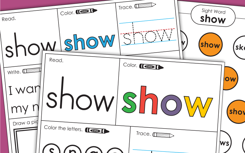 Sight Word: show