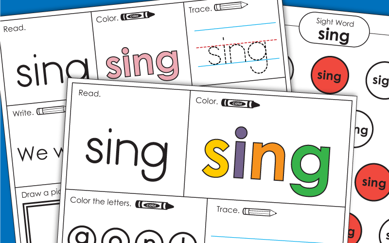 Sight Word: sing