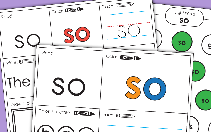 Sight Word: so