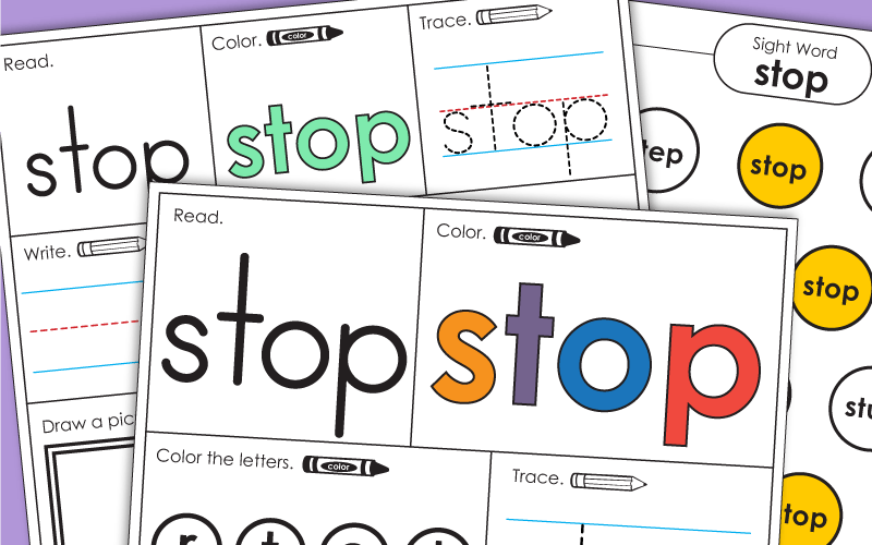 Sight Word: stop