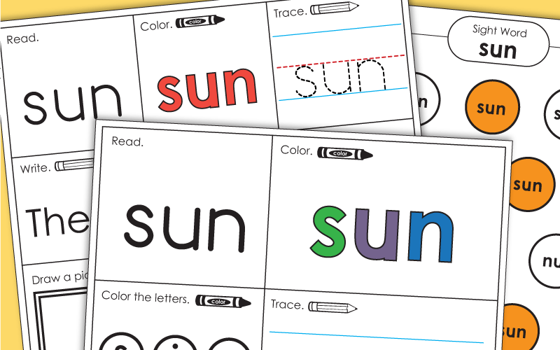 Sight Word: sun