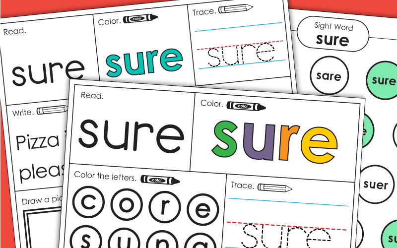 Sight Word: sure Sight Word: sure