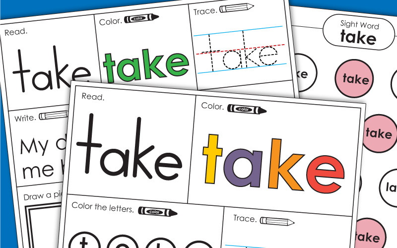 Sight Word: take