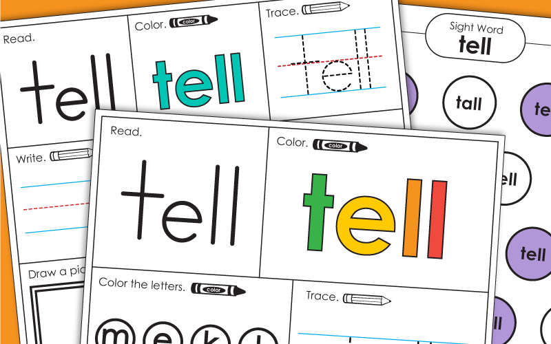 Sight Word: tell