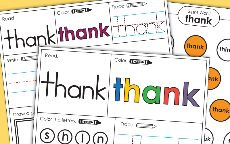 Sight Word: thank