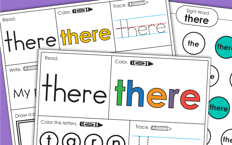 Sight Word: there