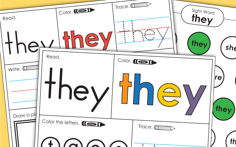 Sight Word: they