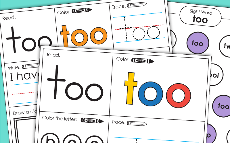 Sight Word: too