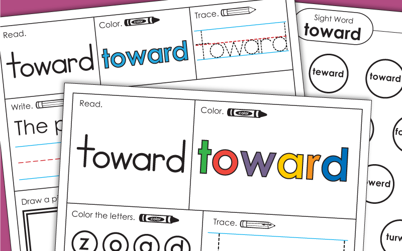 Sight Word: toward