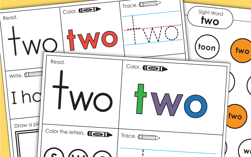 Sight Word: two