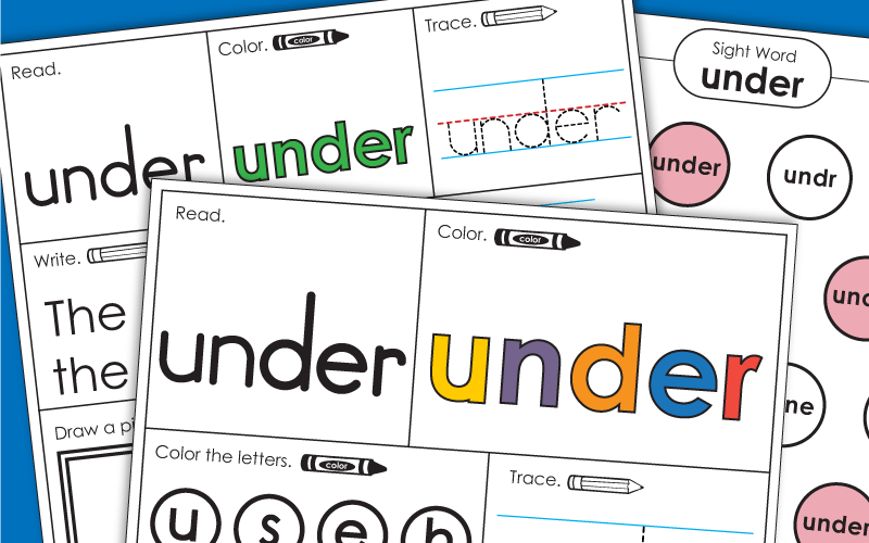 Sight Word: under