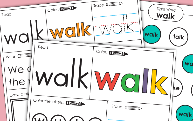 Sight Word: walk