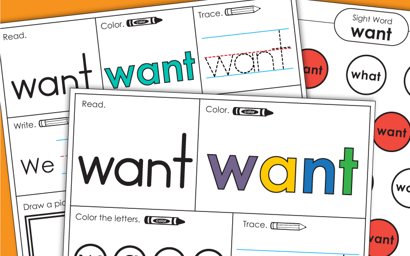 Sight Word: want