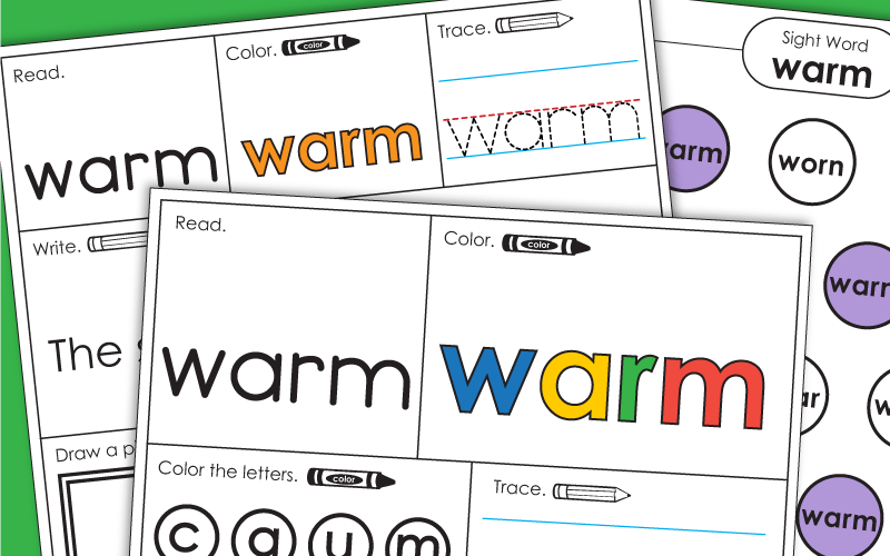 Sight Word: warm