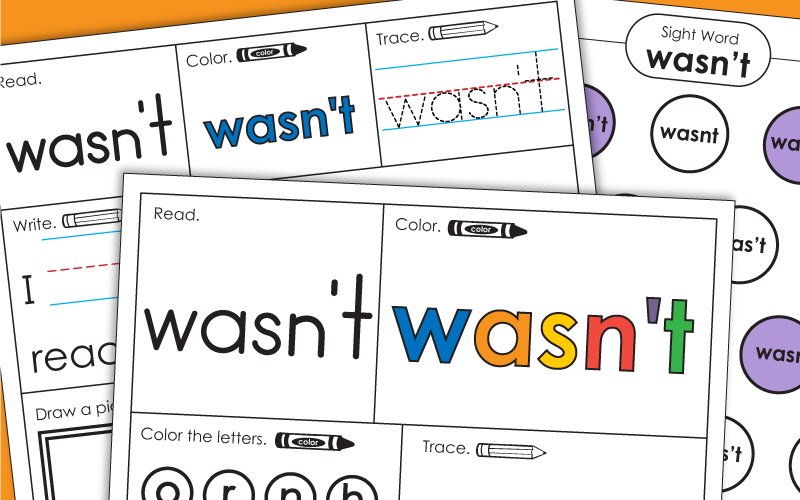 Sight Word: wasnt