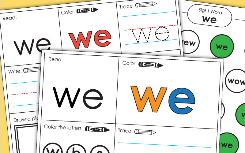 Sight Word: we