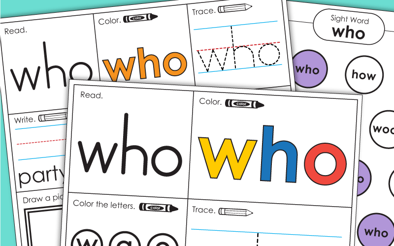 Sight Word: who