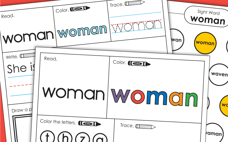 Sight Word: woman Sight Word: woman
