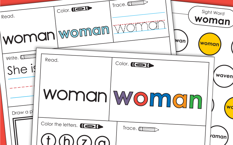 Sight Word: woman