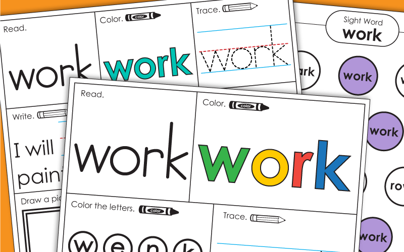 Sight Word: work