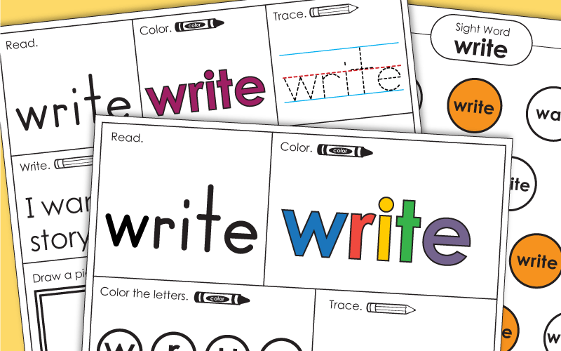 Sight Word: write