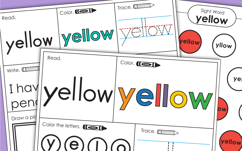 Sight Word: yellow