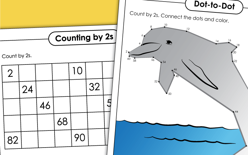 Skip Counting by 2s Worksheets