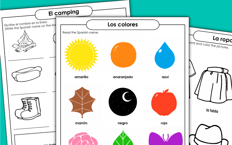 Spanish Worksheets With Answer Key Worksheets For Kindergarten