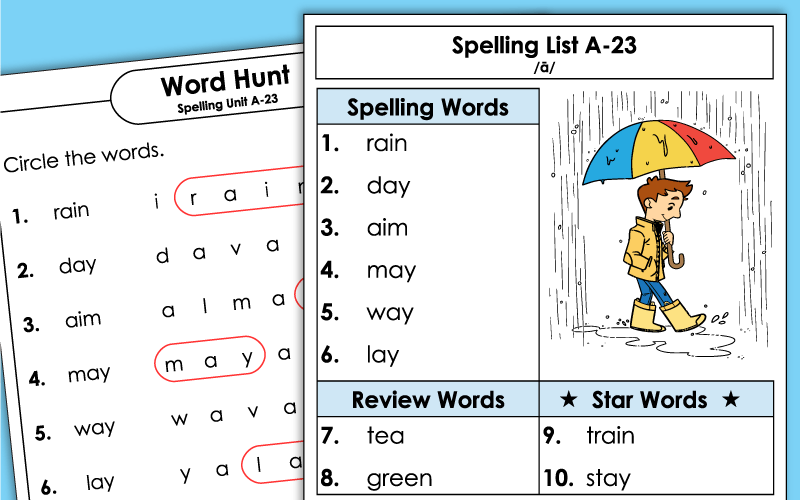 1st Grade Spelling Worksheets - Unit 23 1st Grade Spelling Worksheets - Unit 23