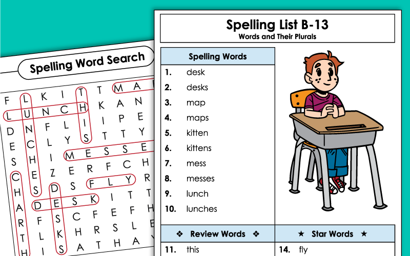 spelling homework 2nd grade