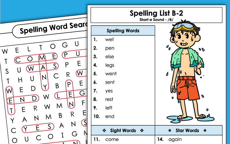 2nd Grade Unit 2 - Spelling Worksheets