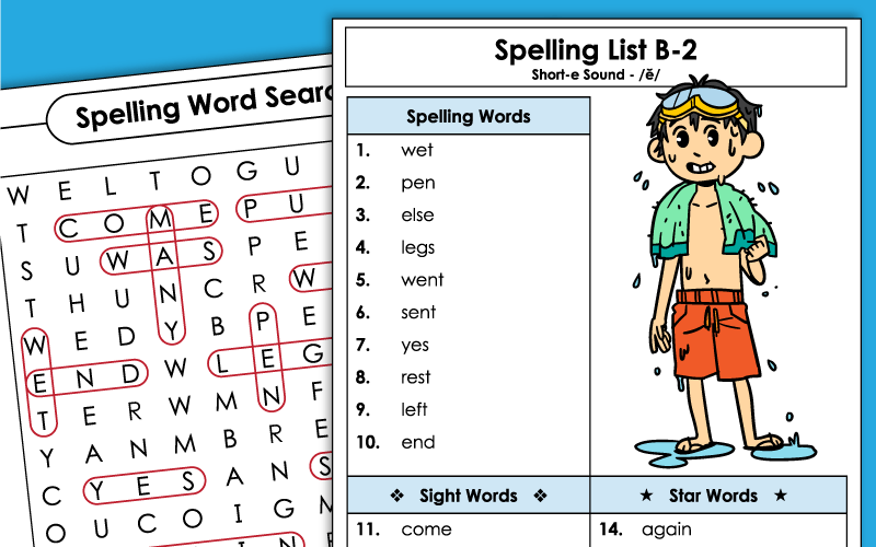 2nd Grade Unit 2 - Spelling Worksheets 2nd Grade Unit 2 - Spelling Worksheets