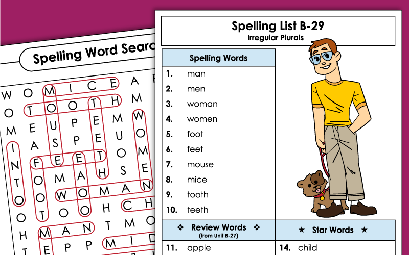 Second Grade - Unit 29 - Spelling Worksheets Second Grade - Unit 29 - Spelling Worksheets