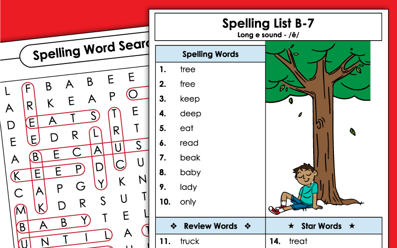 Grade 2 - Unit 7 - Spelling Worksheets
