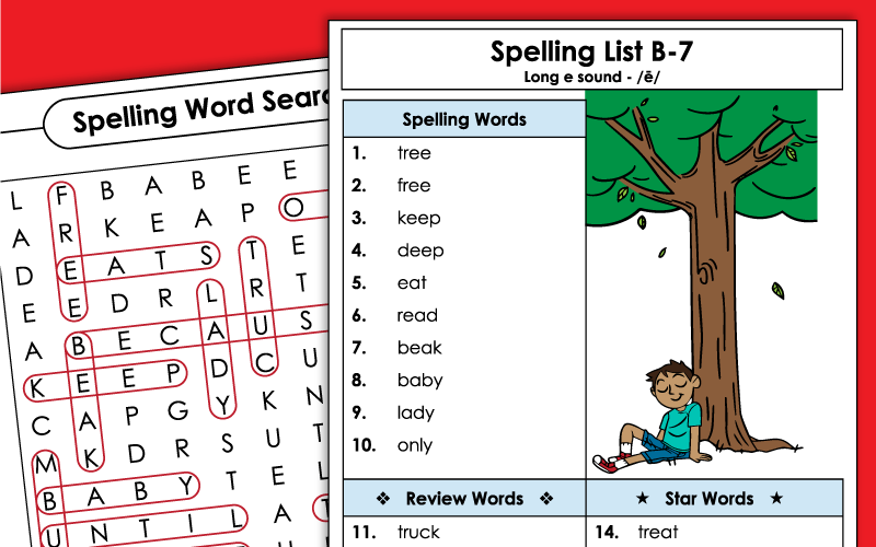 Second Grade Spelling Unit B-7