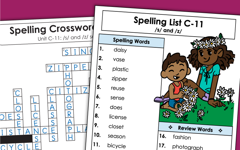 Spelling Words - Third Grade - Unit 11