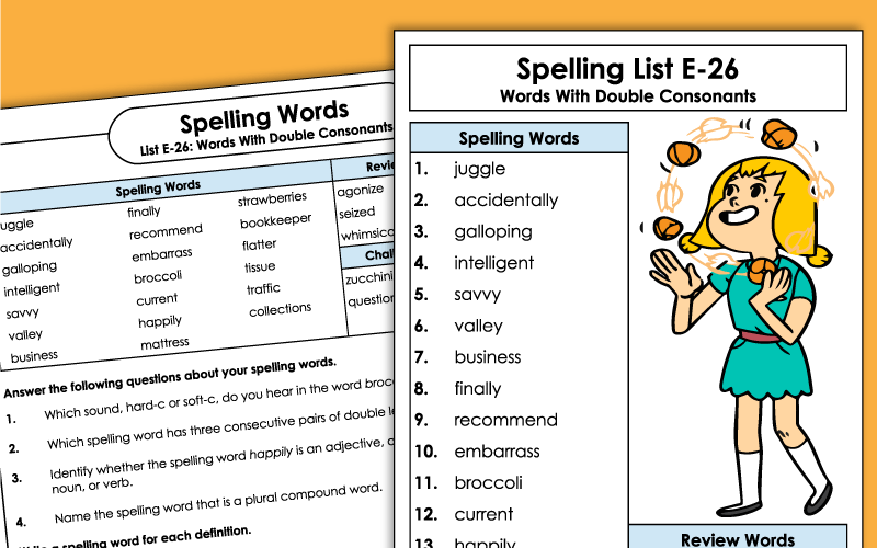 Grade 5 - Unit 26 - Spelling Worksheets