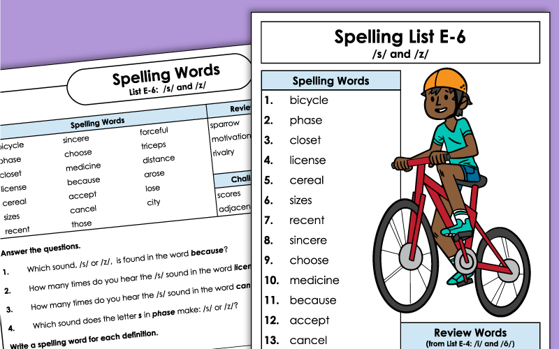 Fifth Grade Spelling Worksheets - Unit 6