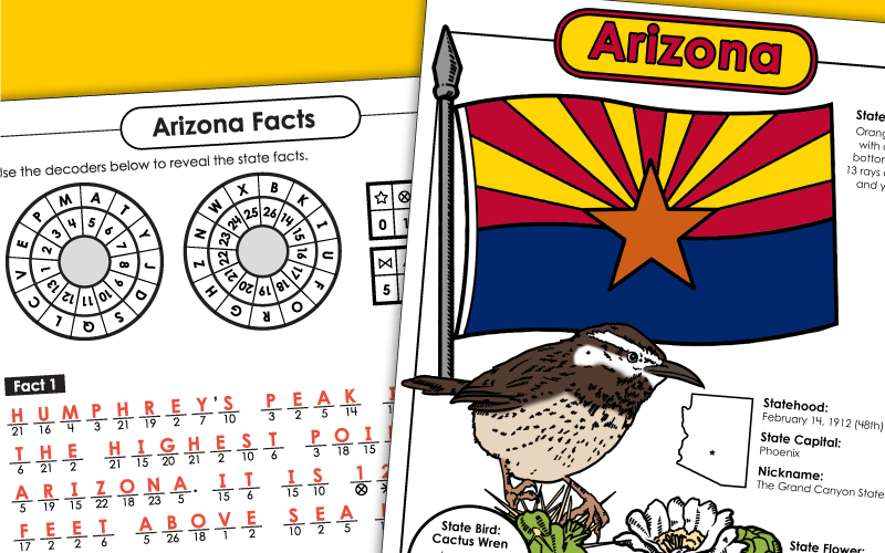 State of Arizona Worksheets