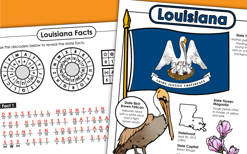 State of Louisiana Worksheets State of Louisiana Worksheets