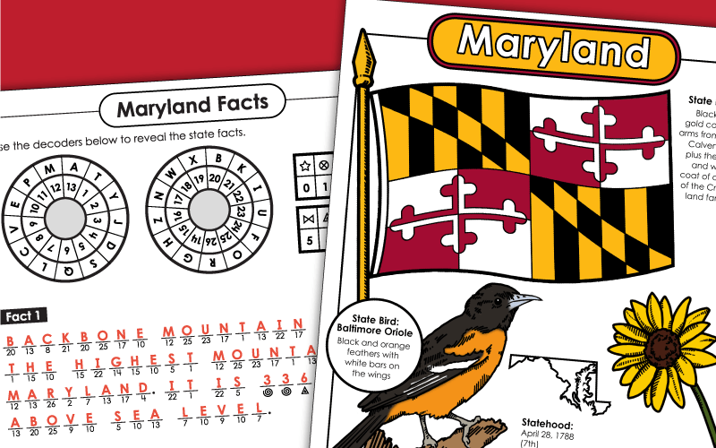 State of Maryland - Worksheets